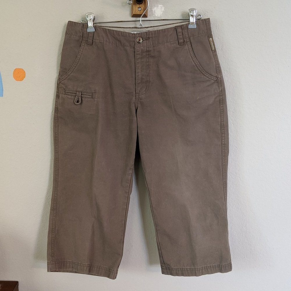 Womens Tan Columbia Capri Pants